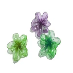 HYMT Women Set of 3 flower shape hair Claw Clip-picture-15