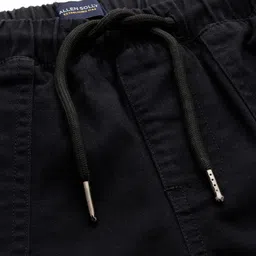 Allen Solly Junior Boys Solid Regular Fit Cargos Trousers image 4