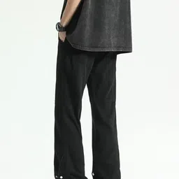 KPOP Men Regular Fit Mid-Rise Jeans image 5