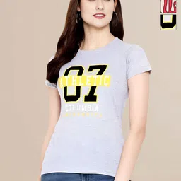 Mast & Harbour Women Typography 3 Printed Applique T-shirt-picture-20