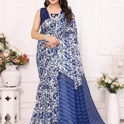 Styleveda Ethnic Motifs Printed Bhagalpuri Saree-image-4