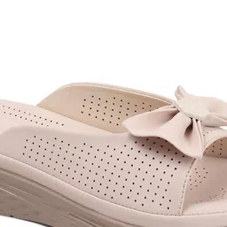 Killer Women Open Toe Flatform Heels Sandals with Bows image 2