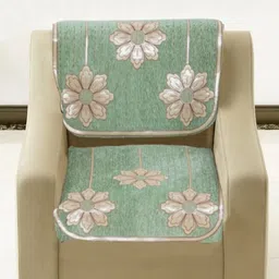 MORADO Lime Green & Silver-Toned Other Sofa Cover image 3