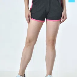 BAESD Women Pack Of 2 High-Rise Hot Pants Shorts-image-23