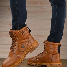 Big Fox Textured Causal Boots image 4