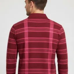 FASHIUM Men Checked Polo Collar T-shirt image 2