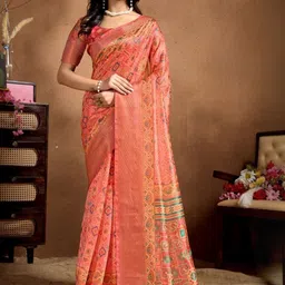 Vmdesigns Ethnic Motifs Silk Blend Handloom Mysore Silk Saree-picture-52