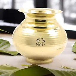Nyra Kitchenware Bronze Toned Pure Brass Kalash Peetal Lota-picture-34