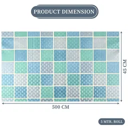 Kuber Industries Grey & Blue 2 Pieces Printed Shelf Liner Organisers image 2