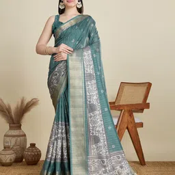 Mitera Ethnic Motifs Zari Saree-image-45