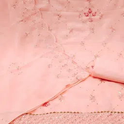 KALINI Embroidered Sequinned Unstitched Dress Material image 3