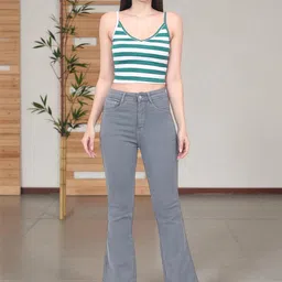 DressBerry Women Bootcut High-Rise Stretchable Jeans image 5