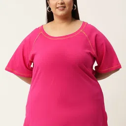theRebelinme Women Plus Size Relaxed Fit T-shirt-picture-25