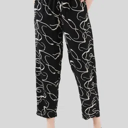 Style Shoes Printed Mid-Rise Lounge Pants-image-90
