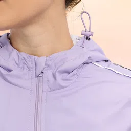 HRX by Hrithik Roshan Mock Collar Hooded Training Jacket image 2