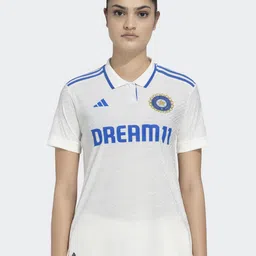 ADIDAS Dream 11 Logo Printed 3 Striped Test Match Cricket Jersey-image-68