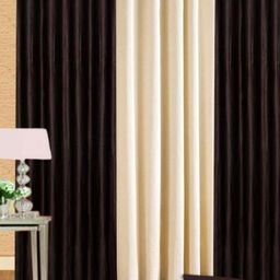 BELLA TRUE Black & Cream 3 Pieces Door Curtains-picture-37