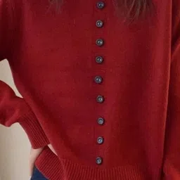 KPOP Women Round Neck Long Sleeves Pullover image 3