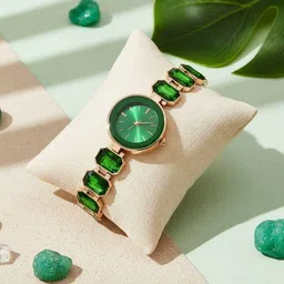 Moover Women Dial & Straps Analogue Automatic Watch R-LXRY-GREEN-J1 image 2