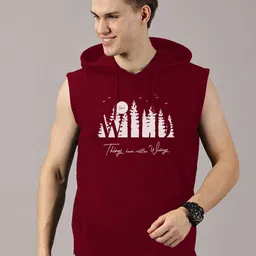 LEON Men Printed Hooded Sweatshirt-picture-42