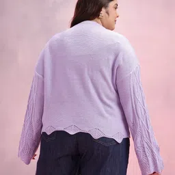 DressBerry Curve Plus Size Pullover with Embroidered Detail image 3