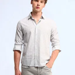 Flying Machine Men Slim Fit Opaque Printed Casual Shirt image 1