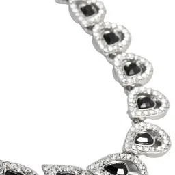 Sangria Silver-Plated AD-Studded Jewellery Set image 4
