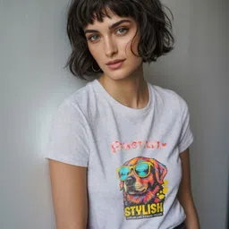 GRACE & JACK Women Graphic Printed Round Neck Cotton T-shirt-picture-28