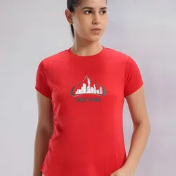 SZN Women Graphic Printed Regular Fit Round Neck T-shirt-image-87