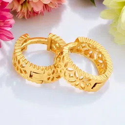 SHREE KRISHNA SHOPPING Unisex Gold-Plated Brass Earrings-picture-46