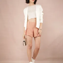 Crimsoune Club Women Self Design Long Sleeves Cardigan Sweater-image-32