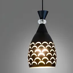 KINIS Black Aluminium Abstract Shaped Ceiling Lamp image 4