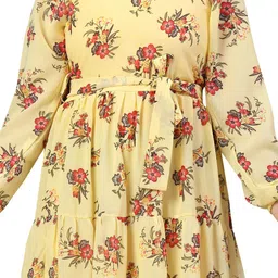 HERE&NOW Floral Print Georgette Maxi Dress image 3