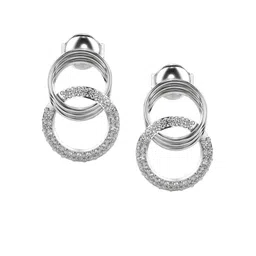 VALANOVA 14K White Gold 0.28 Ct Lab Grown Diamond Earring-image-63
