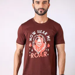 Loopers Typography Printed Round Neck Cotton T-shirt-picture-24