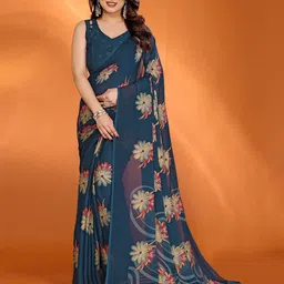 ROOP SUNDARI SAREES Floral Pure Silk Saree-image-19