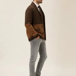Mast & Harbour Men Colourblocked Cardigan image 2
