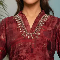 Rangita Women Ethnic Motifs Printed Kurta with Trousers & Dupatta image 4