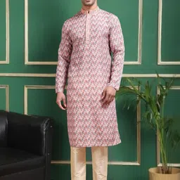 TATTVA Men Printed Regular Kurta with Pyjamas-image-29