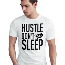 Seekbuylove Typography Printed Short Sleeves Round Neck Pure Cotton T-shirt-picture-20