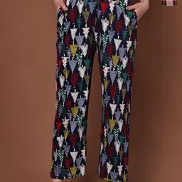 Valles365 by S.C. Women Cotton Drawstring Lounge Pants-picture-37