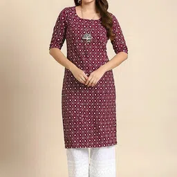 arangya Women Geometric Printed Crepe Kurta-picture-26