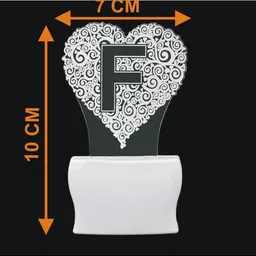 1ST TIME White & Transparent 3D Illusion LED Plug Night Lamps image 4