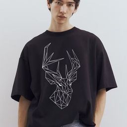 MaverIQ Men Graphic Printed Round Neck Cotton Oversized T-shirt-picture-23