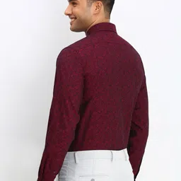 Allen Solly Sport Men Spread Collar Floral Printed Cotton Formal Shirt image 4