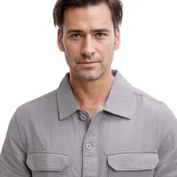 RARE RABBIT Men Comfort Spread Collar Solid Casual Shirt image 3