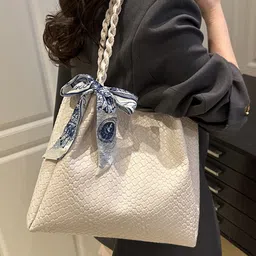 StyleCast Women Textured Structured Shoulder Bag image 2