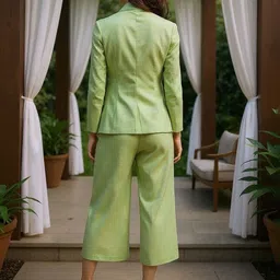 SZN Shawl Collar Neck Blazer With Trouser Co-Ords image 3