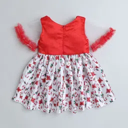 MANY FROCKS & Floral Print Satin Fit & Flare Dress image 2