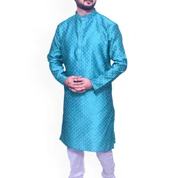 Om Shubh Mangalam Men Regular Kurta with Churidar image 3